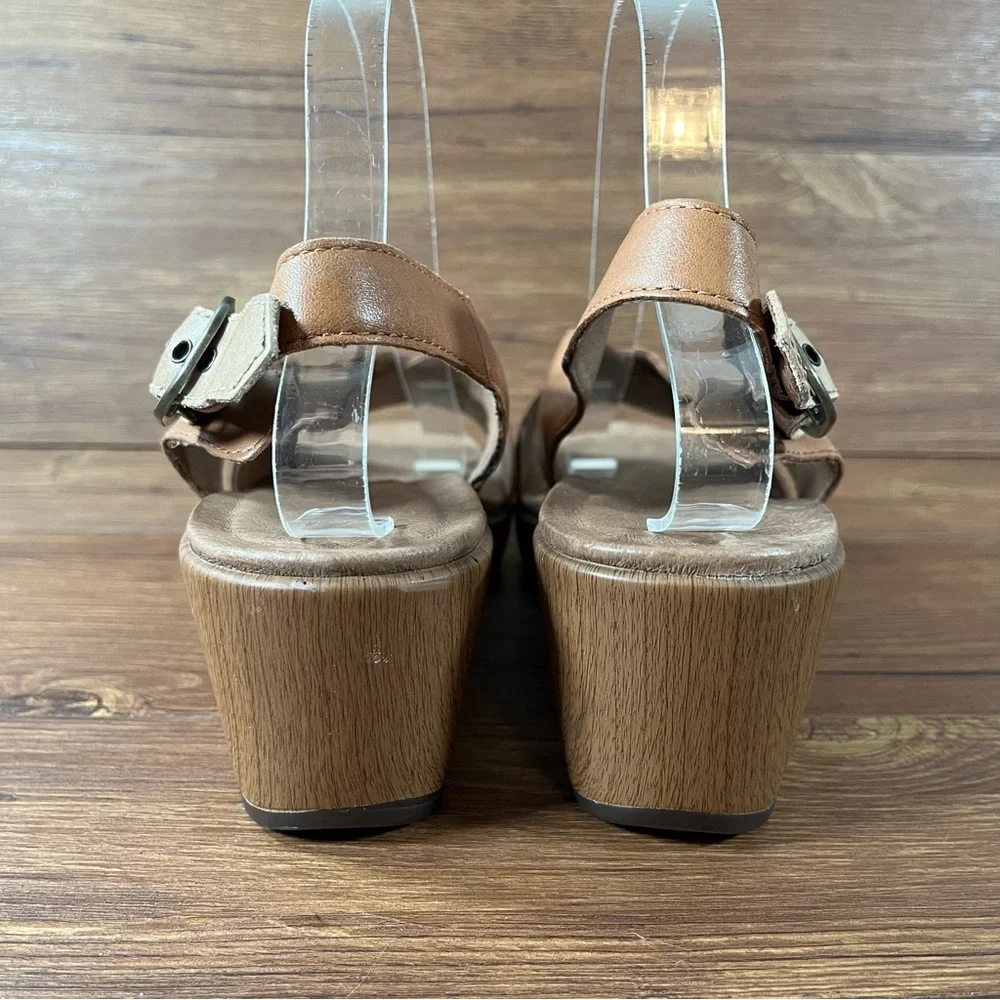 Dansko Jacinda Brown Leather Strappy Sandals Clogs Women’s Size 9.5 (40) Shoes_4